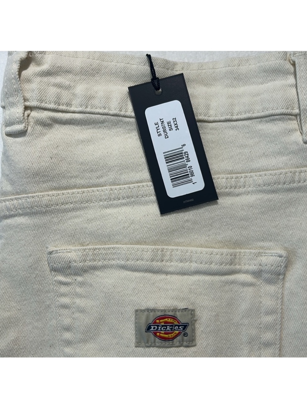 Dickies 34 x 32 Jeans Thomasville Denim Jean Pants in Natural 5 pockets NWT - Picture 12 of 14